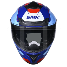 Load image into Gallery viewer, SMK Typhoon 06 Mystic (GL553) Full Face Helmet - Blue/Red