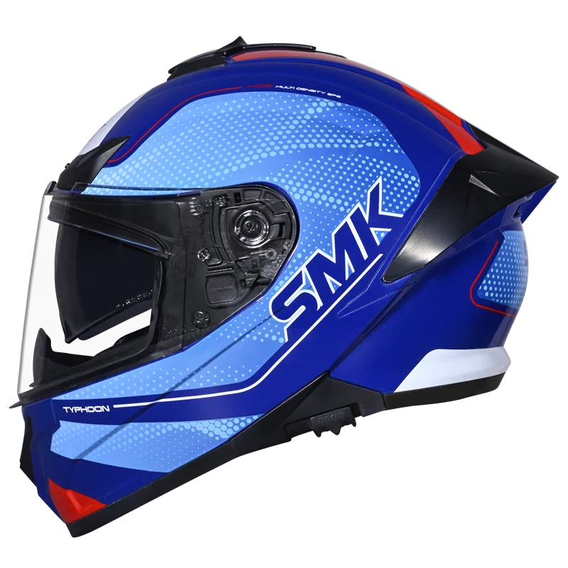 SMK Typhoon 06 Mystic (GL553) Full Face Helmet - Blue/Red