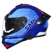 Load image into Gallery viewer, SMK Typhoon 06 Mystic (GL553) Full Face Helmet - Blue/Red