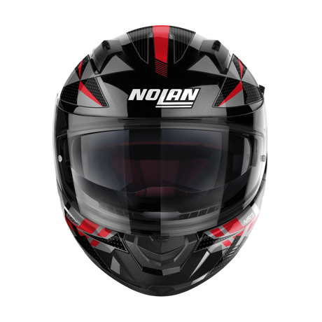 Nolan N60-6 Full Face Classic Helmet - Black Red Silver