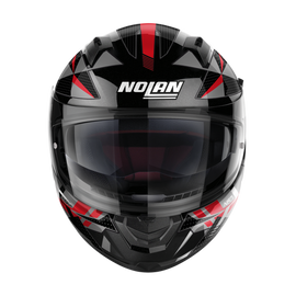 Nolan N60-6 Full Face Classic Helmet - Black Red Silver