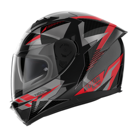 Nolan N60-6 Full Face Classic Helmet - Black Red Silver