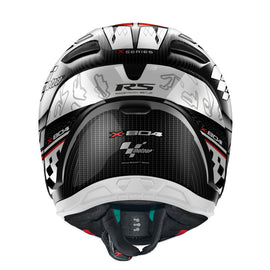 Nolan X-804 RS Full Face Moto-GP Helmet - Carbon Red White