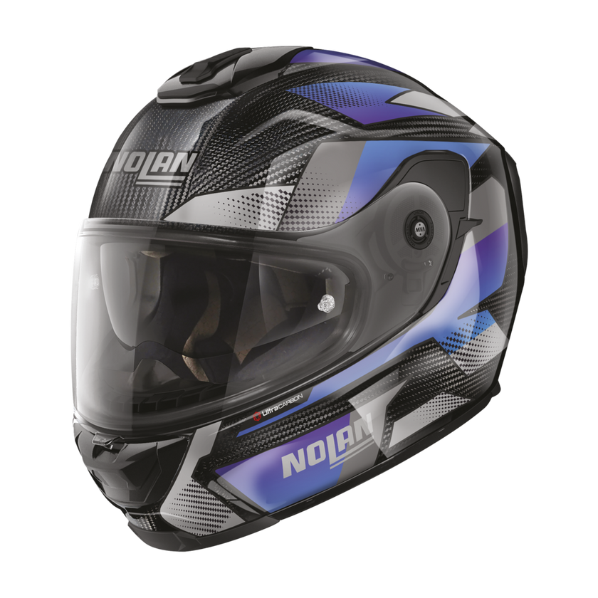 Nolan X-903 Ultra Carbon Full Face Highspeed Helmet - Carbon/Blue/Grey