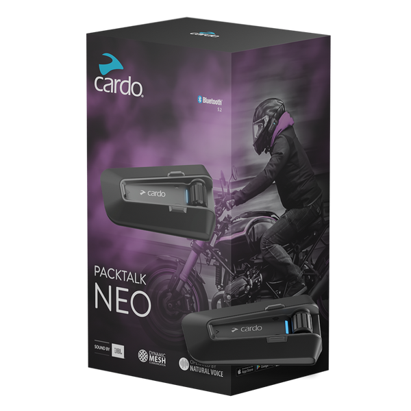 Cardo PACKTALK NEO (JBL Audio) Single Bluetooth Intercom
