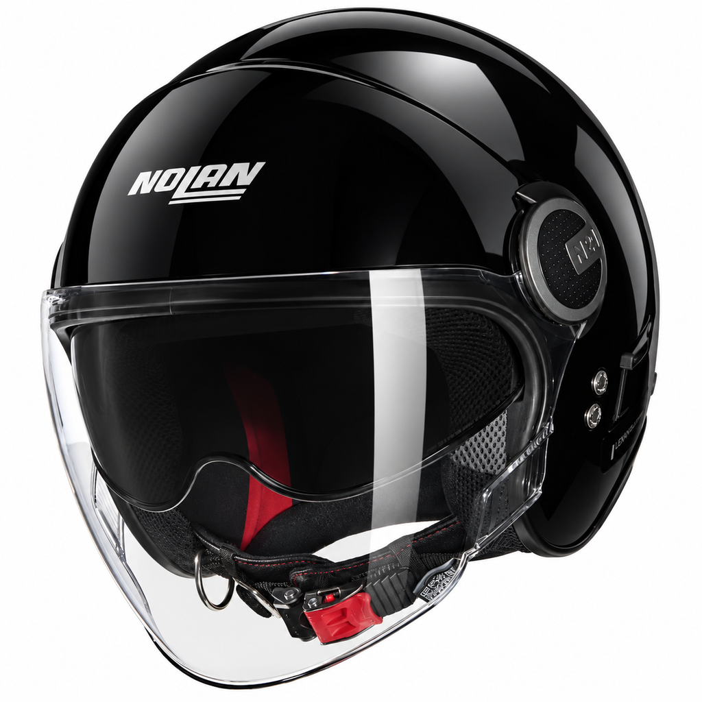 Nolan N21 Visor Open Face Classico Helmet - Gloss Black