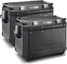 Load image into Gallery viewer, Givi OBKN37BPACK2 Trekker 37 Litre Outback Cam-Side Cases Pair - Black Line