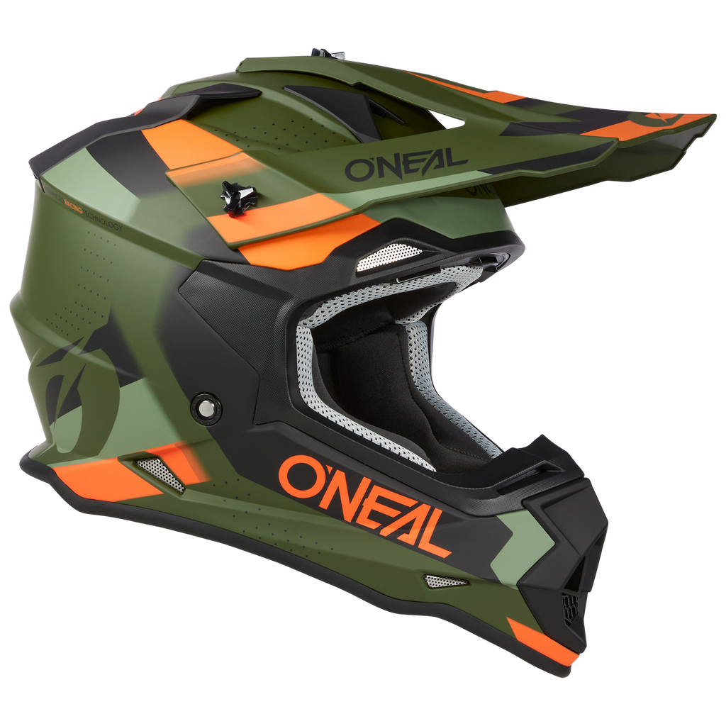 Oneal 2023 2 SRS Spyde V.23 Green/Black/Orange Helmet
