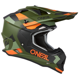 Oneal 2023 2 SRS Spyde V.23 Green/Black/Orange Helmet