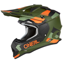 Load image into Gallery viewer, Oneal 2023 2 SRS Spyde V.23 Green/Black/Orange Helmet