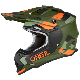 Oneal 2023 2 SRS Spyde V.23 Green/Black/Orange Helmet