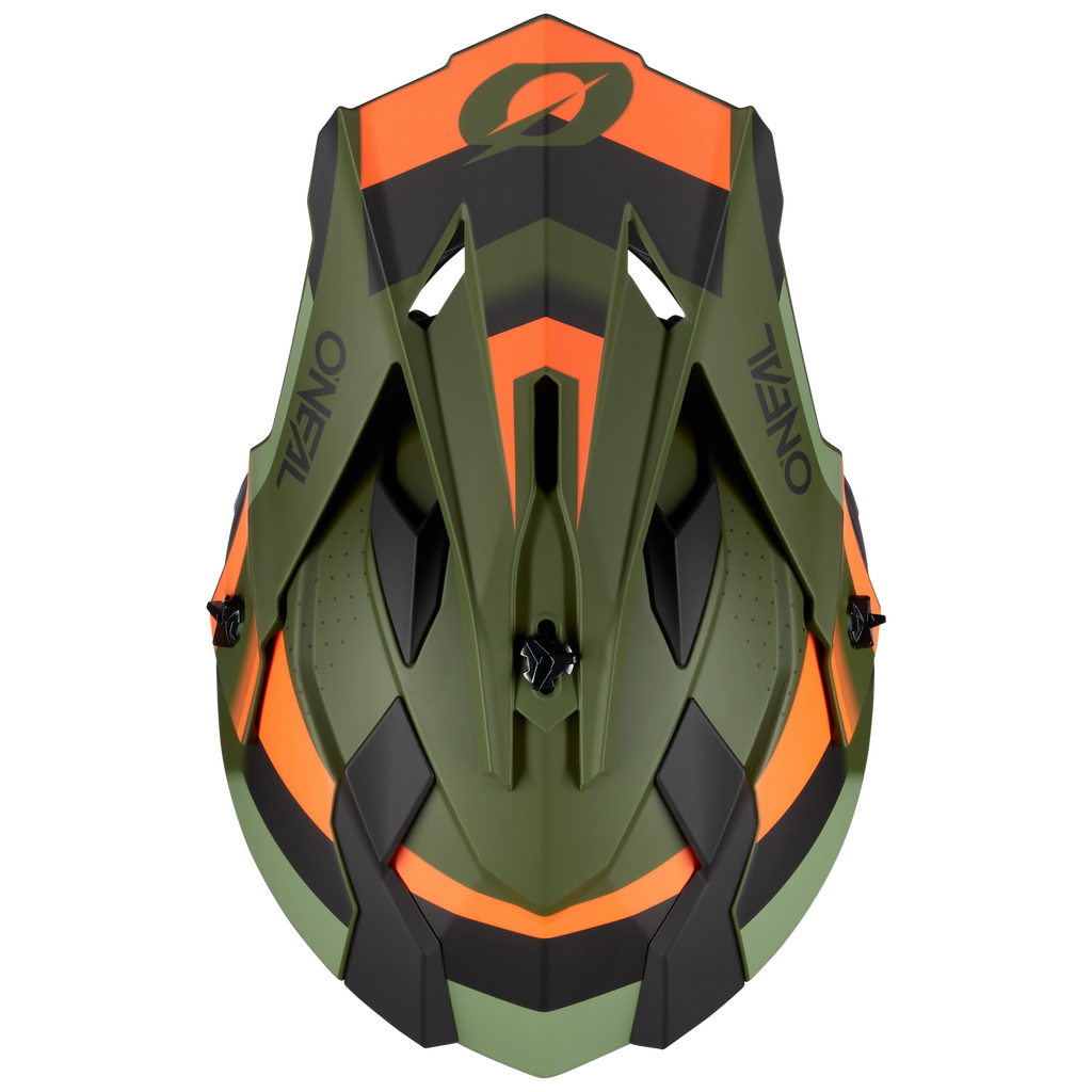 Oneal 2023 2 SRS Spyde V.23 Green/Black/Orange Helmet