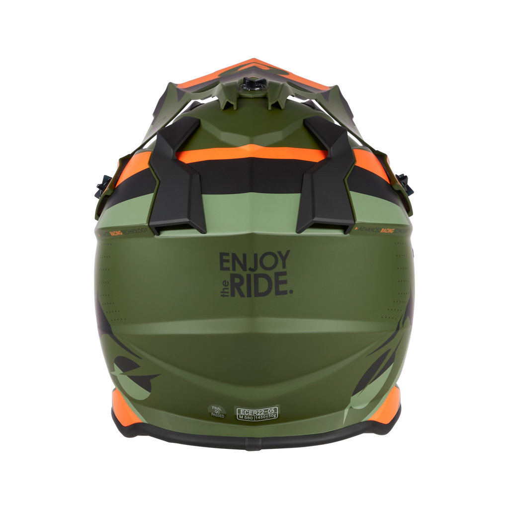 Oneal 2023 2 SRS Spyde V.23 Green/Black/Orange Helmet