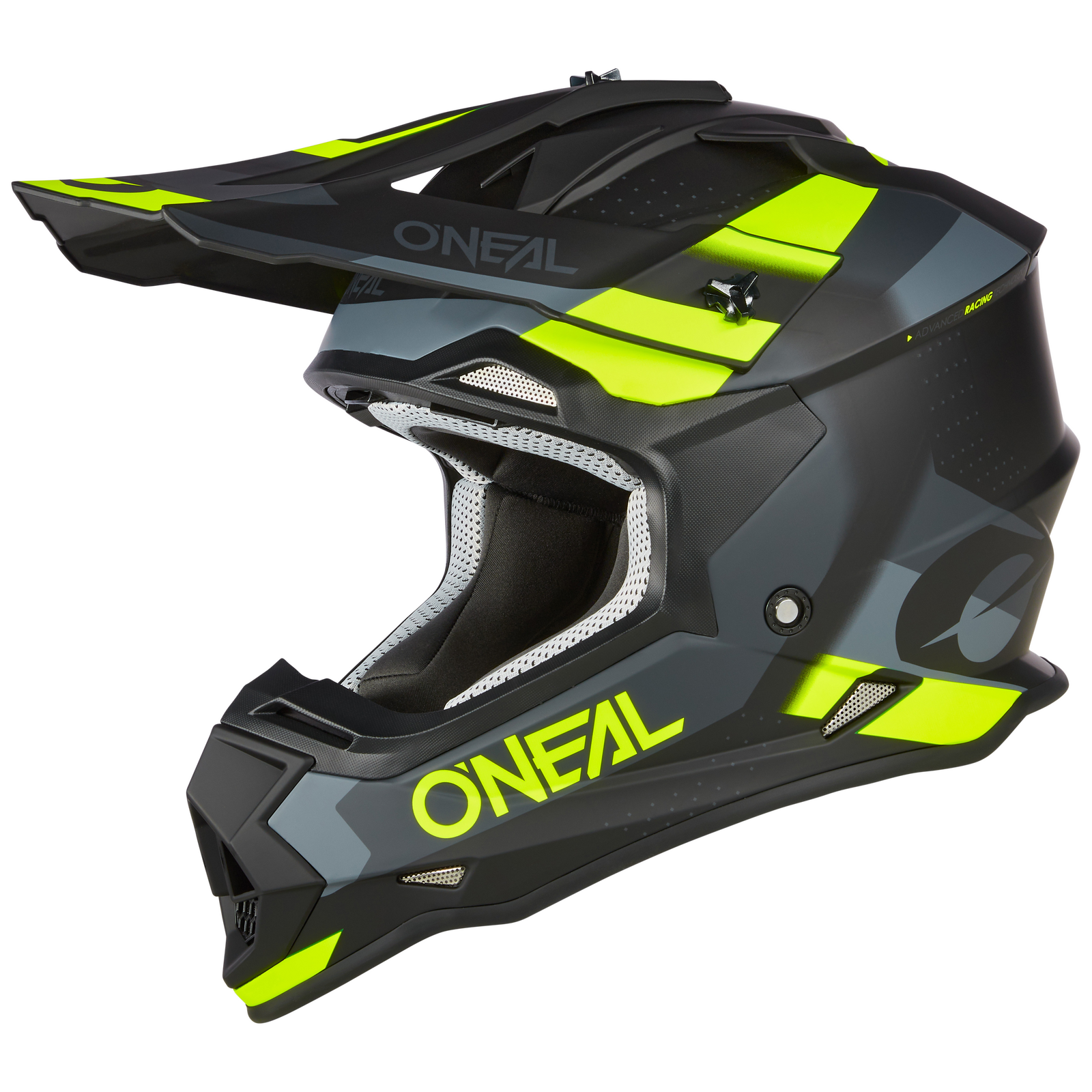 Oneal 2024 2 SRS Spyde V.23 Black/Grey/Neon Yellow Helmet