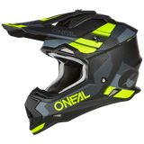 Oneal 2024 2 SRS Spyde V.23 Black/Grey/Neon Yellow Helmet