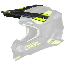 Oneal Replacement Peak for 2023 2 SRS Spyde V.23 Black/Grey/Neon Yellow Helmet