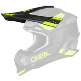 Oneal Replacement Peak for 2023 2 SRS Spyde V.23 Black/Grey/Neon Yellow Helmet