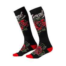 Load image into Gallery viewer, Oneal 2023 Pro MX Roses Black/Red Socks