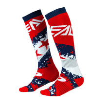 Load image into Gallery viewer, Oneal 2023 Pro MX Stars Red/Blue Socks