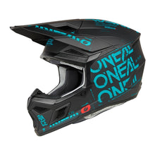 Load image into Gallery viewer, Oneal 2025 3 SRS Static V.25 Matte Black/Teal Helmet