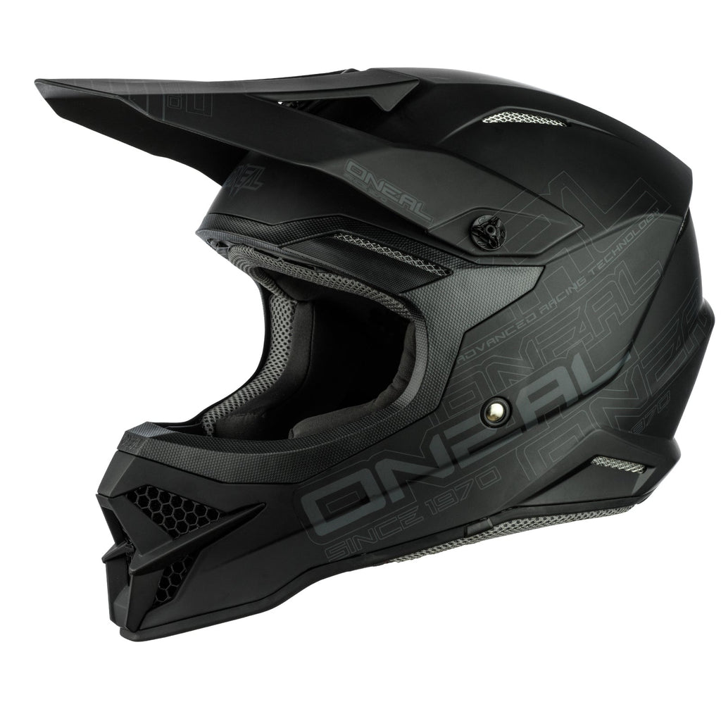 Oneal 2024 3 SRS Solid V.23 Flat Black Helmet
