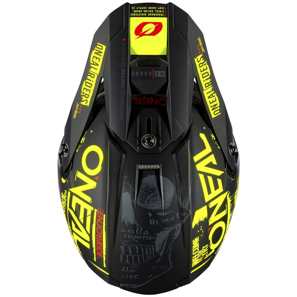Oneal 2023 5 SRS Attack V.23 Black/Neon Yellow Helmet