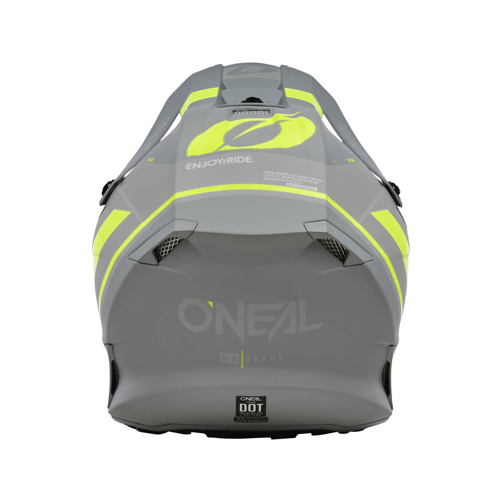 Oneal 2023 10 SRS Flow V.23 Grey/Neon Yellow Helmet