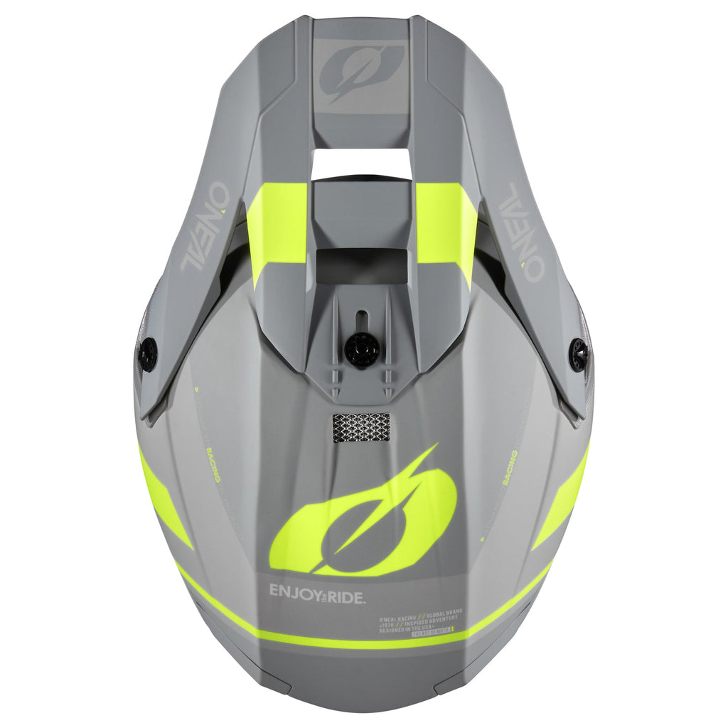 Oneal 2023 10 SRS Flow V.23 Grey/Neon Yellow Helmet