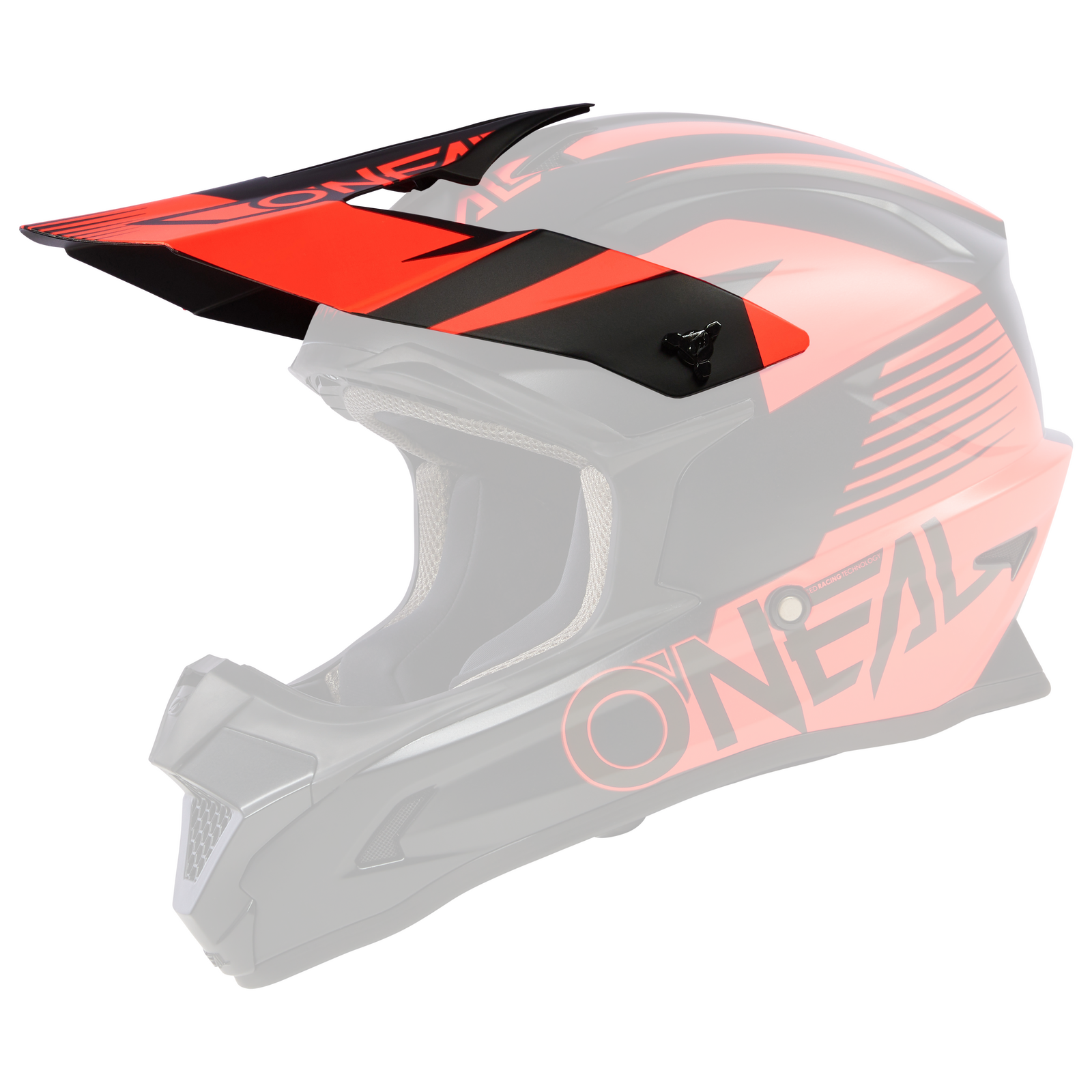 Oneal Replacement Peak for 2023 1 SRS Stream V.23 Black/Red Youth Helmet