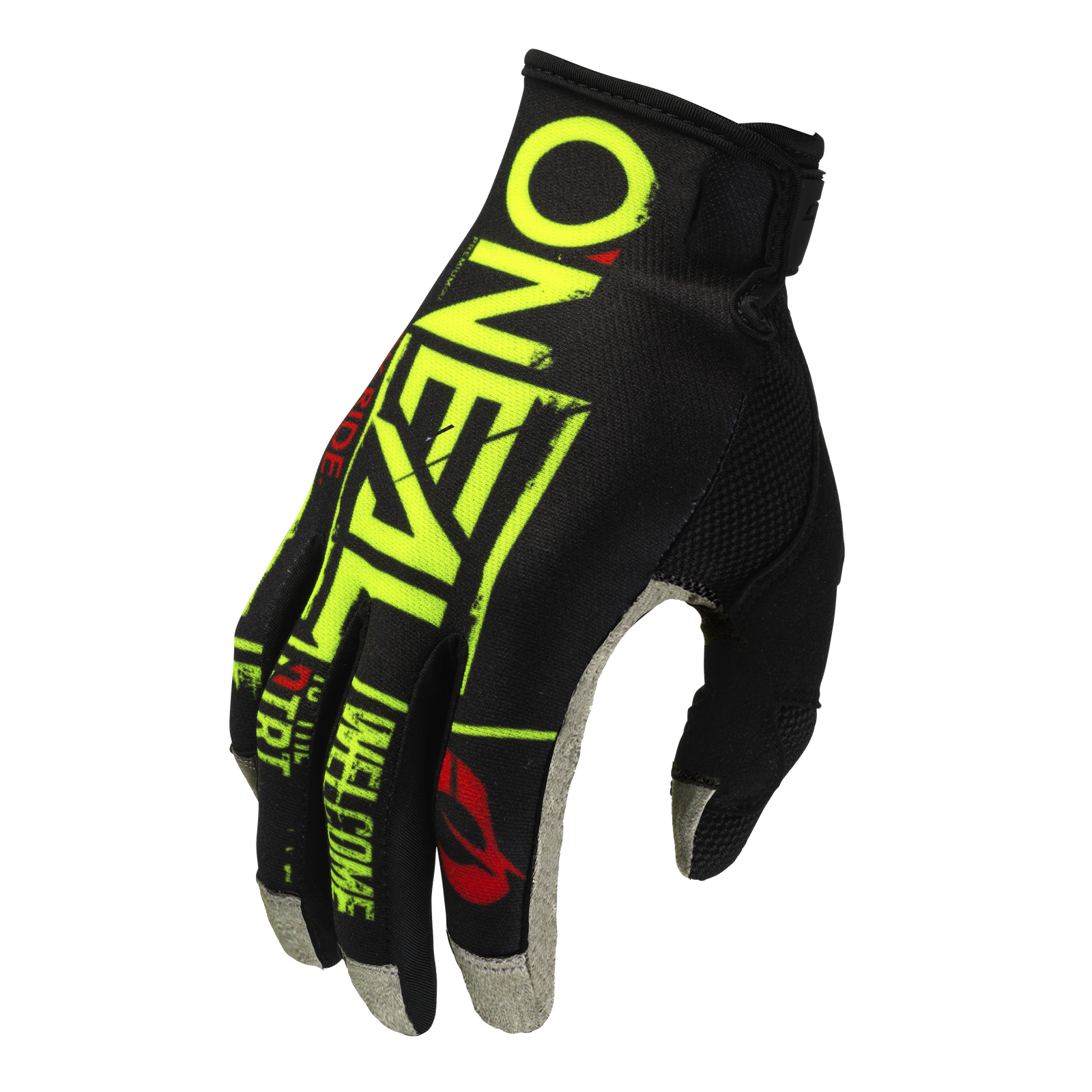 Oneal 2024 Mayhem Attack V.23 Black/Neon Yellow Youth Gloves