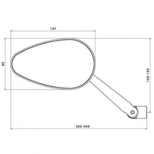 Load image into Gallery viewer, Rizoma Radial RS Black Mirror