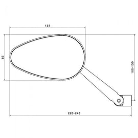 Rizoma Radial RS Black Mirror