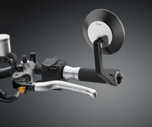 Load image into Gallery viewer, Rizoma Eccentrico Silver/Black Bar End Mirror