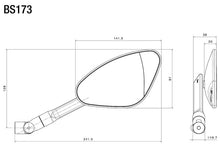 Load image into Gallery viewer, Rizoma Genesi Silver Right Mirror