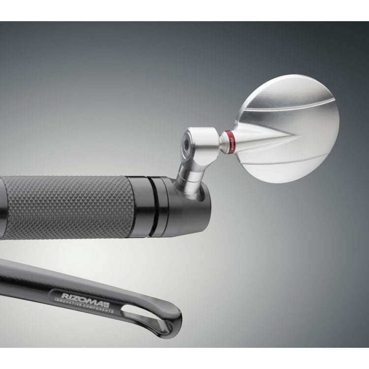 Rizoma Spy-R 60 Silver Bar End Mirror