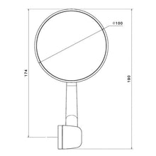 Load image into Gallery viewer, Rizoma Spirit RS Black Mirror