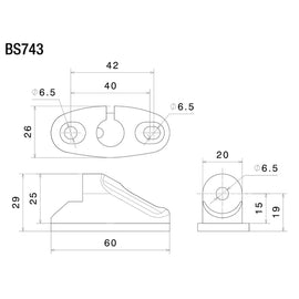 Rizoma BS743B Single Mirror Adapter