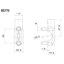 Load image into Gallery viewer, Rizoma BS770B Single Mirror Adapter