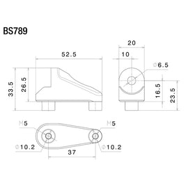 Rizoma BS789B Single Mirror Adapter