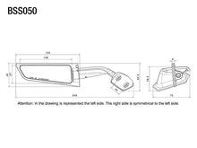 Load image into Gallery viewer, Rizoma Stealth Left &amp; Right Mirrors Pair For GSXR 1000 R - Black