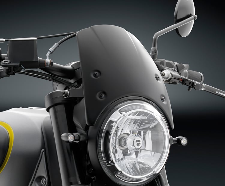 Rizoma Universal Black Headlight Fairing