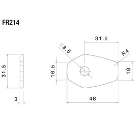 Rizoma FR214B Indicator Mounting Adapters