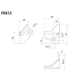 Rizoma FR413B Indicator Mounting Adapters