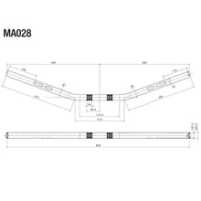 Load image into Gallery viewer, Rizoma Drag Bar Tapered Handlebar