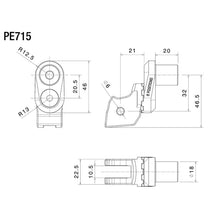 Load image into Gallery viewer, Rizoma PE715B Peg Adaptors for Rizoma Footpegs