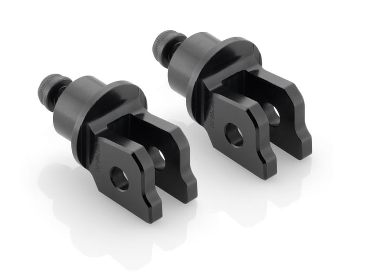 Rizoma Rally/Touring Black Peg Adaptors