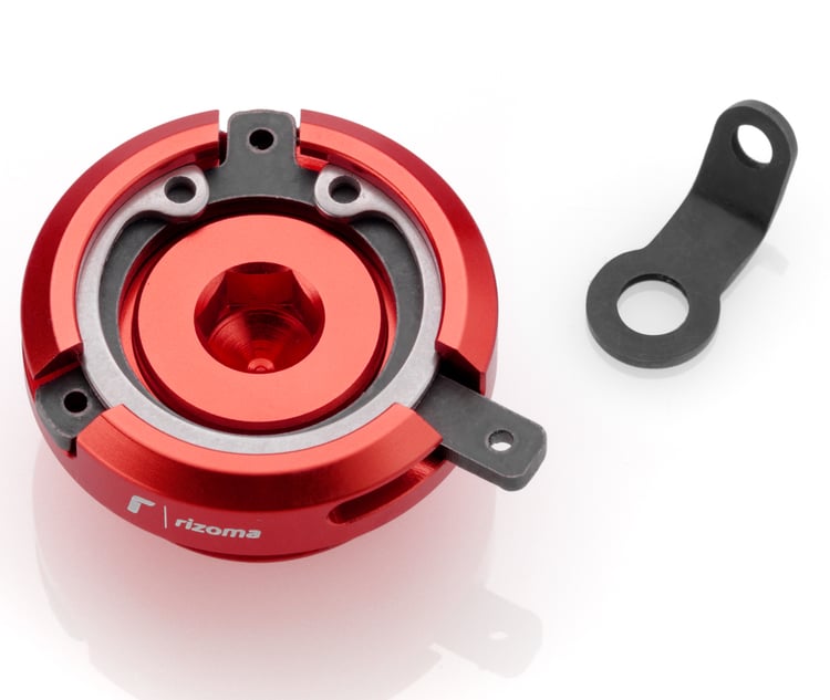 Rizoma TP009 M20x1.5 Red Oil Filler Cap