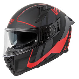 RJAYS DOMINATOR III HELM SPRINT MATTE BLK/RED
