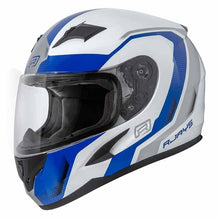 Load image into Gallery viewer, RJAYS GRID HELM GLOSS WHT/BLU (MD)  [ONC01