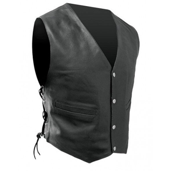 Rjays Lace-Up Leather Vest